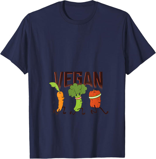 Vegan Runner V-Neck T-Shirt - T-Shirt | Navy