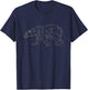 Geometric Wild Bear Cool design for Animal Lovers T-Shirt - T-Shirt | Navy