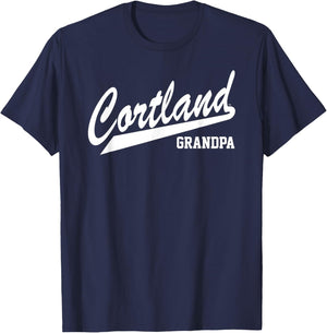 SUNY Cortland Grandpa Red Dragons Script T-Shirt - T-Shirt | Navy