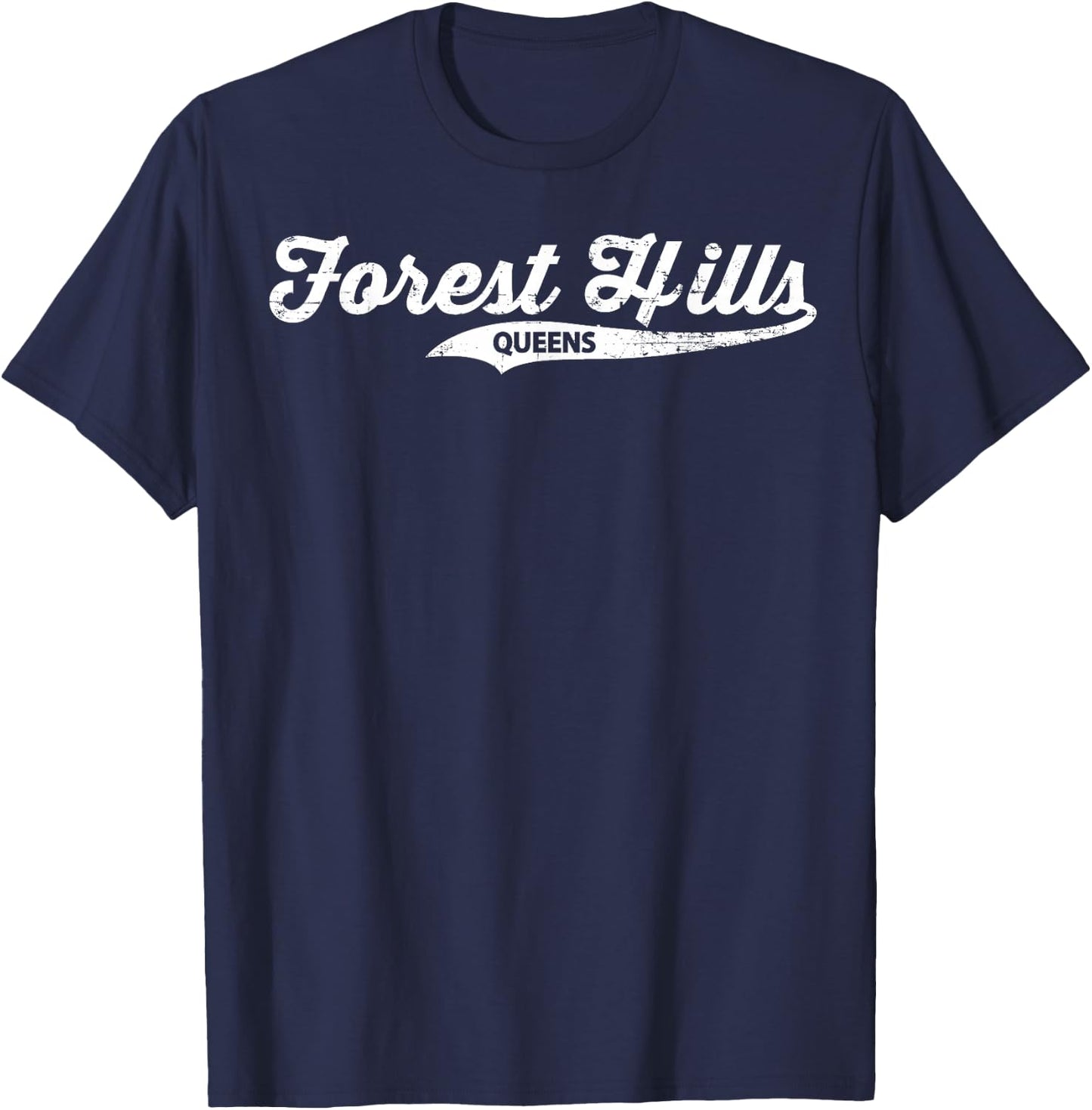 Forest Hills Queens NYC Design T-Shirt - T-Shirt | Navy