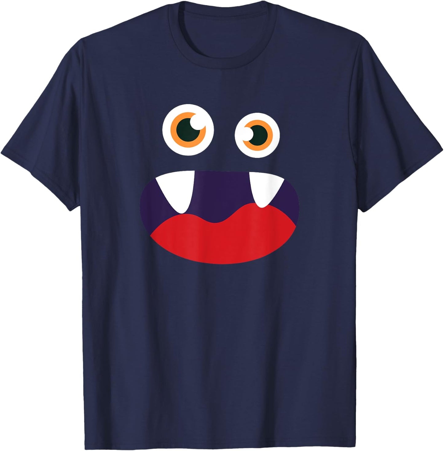 Monster Face Halloween Matching Family Costume T-Shirt - T-Shirt | Navy