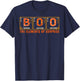 Halloween BOO Primary Elements of Surprise Science T-Shirt - T-Shirt | Navy