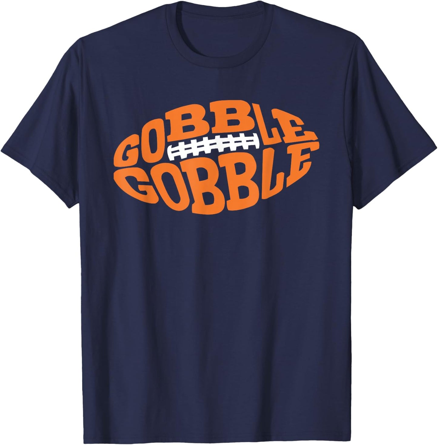Gobble Gobble Football T-Shirt - T-Shirt | Navy