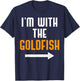 I'm With The Goldfish Shirt Costume Funny Halloween Couple T-Shirt - T-Shirt | Navy