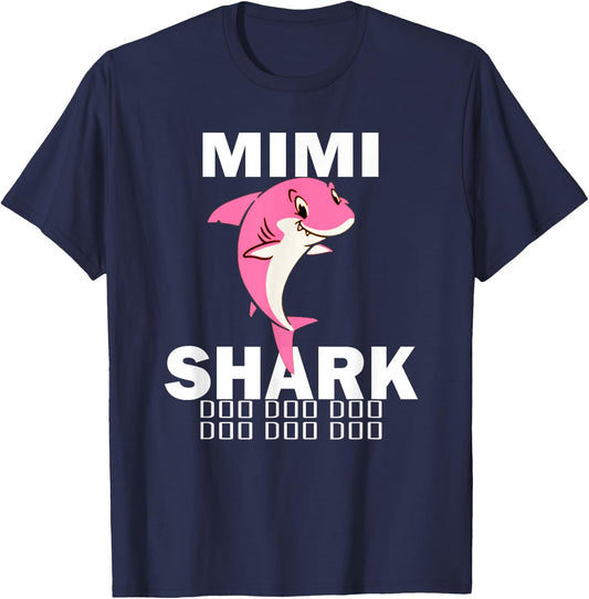 Mimi Shark Shirt Fathers Day Gift For Mimi T-Shirt - T-Shirt | Navy
