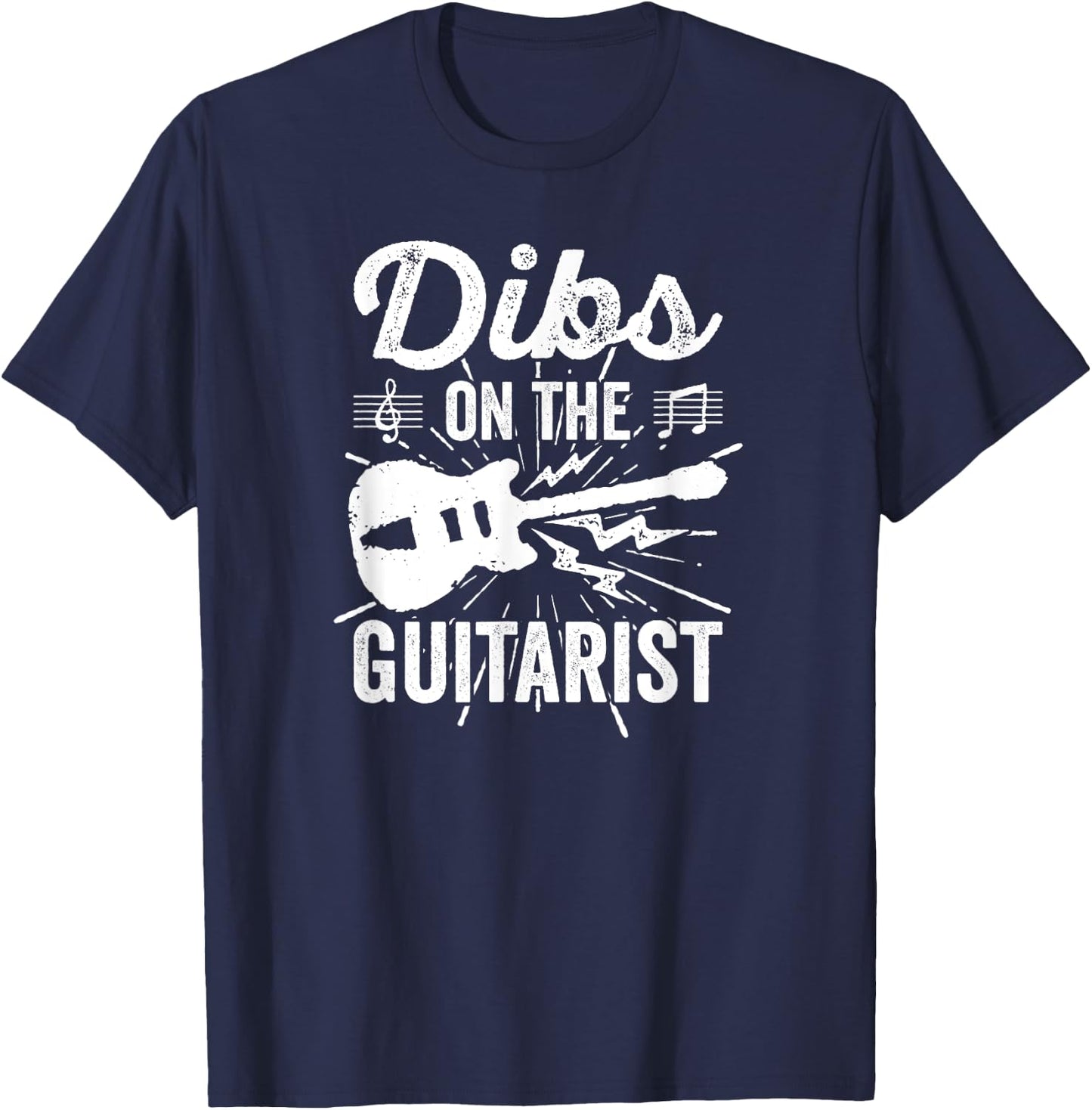 Rock Concert Groupie Shirt Dibs On The Guitarist T-Shirt - T-Shirt | Navy