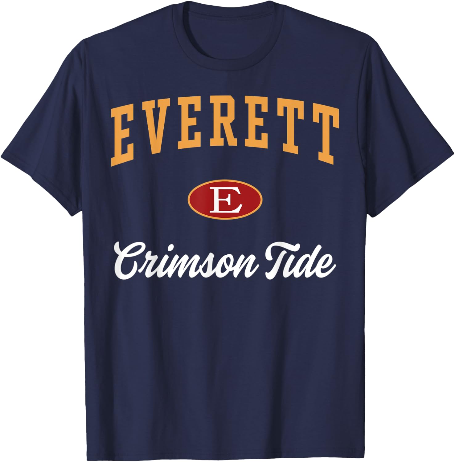 Everett High School Crimson Tide T-Shirt - T-Shirt | Navy