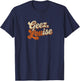 Geez Louise Funny Retro Vintage Typography Design T-Shirt - T-Shirt | Navy