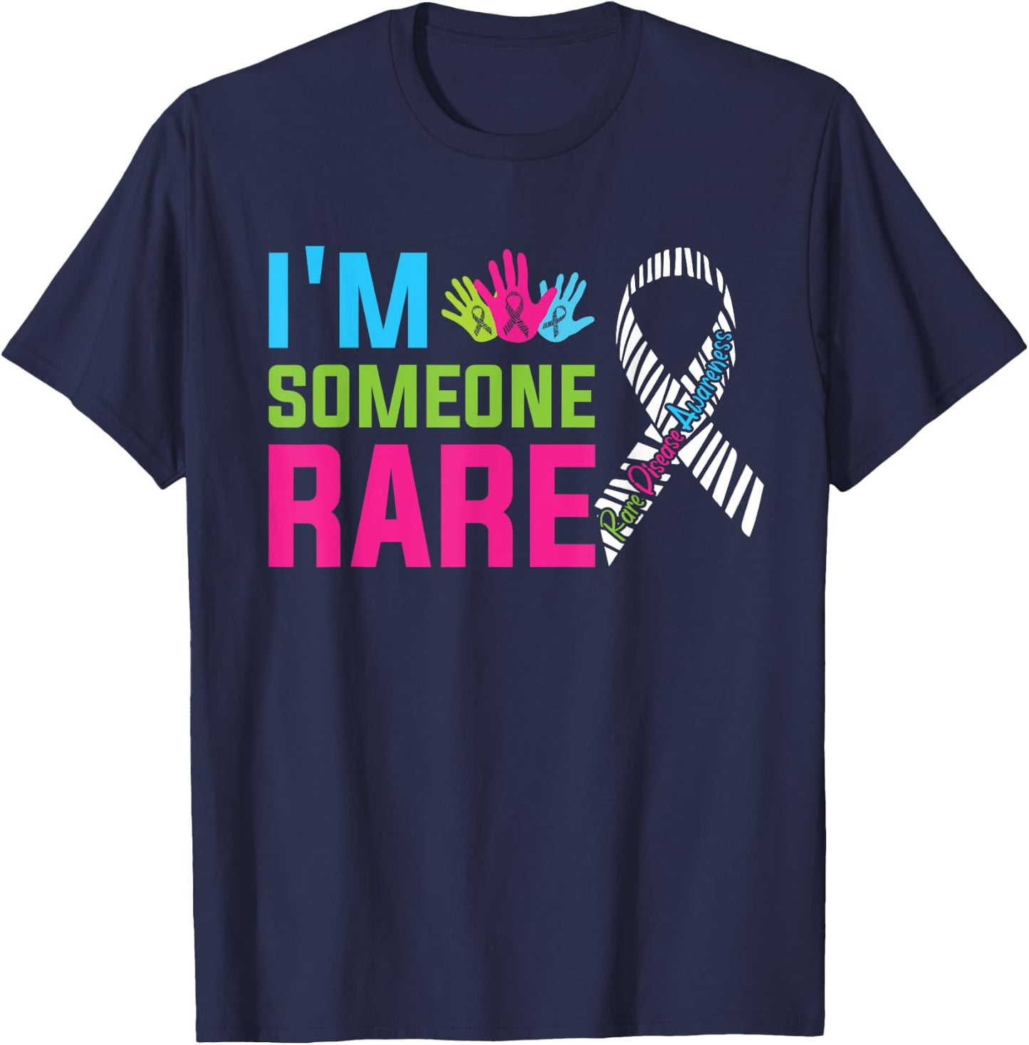 Rare Genes Rare Disease Awareness Day 2025 I'm Someone Rare T-Shirt - T-Shirt | Navy