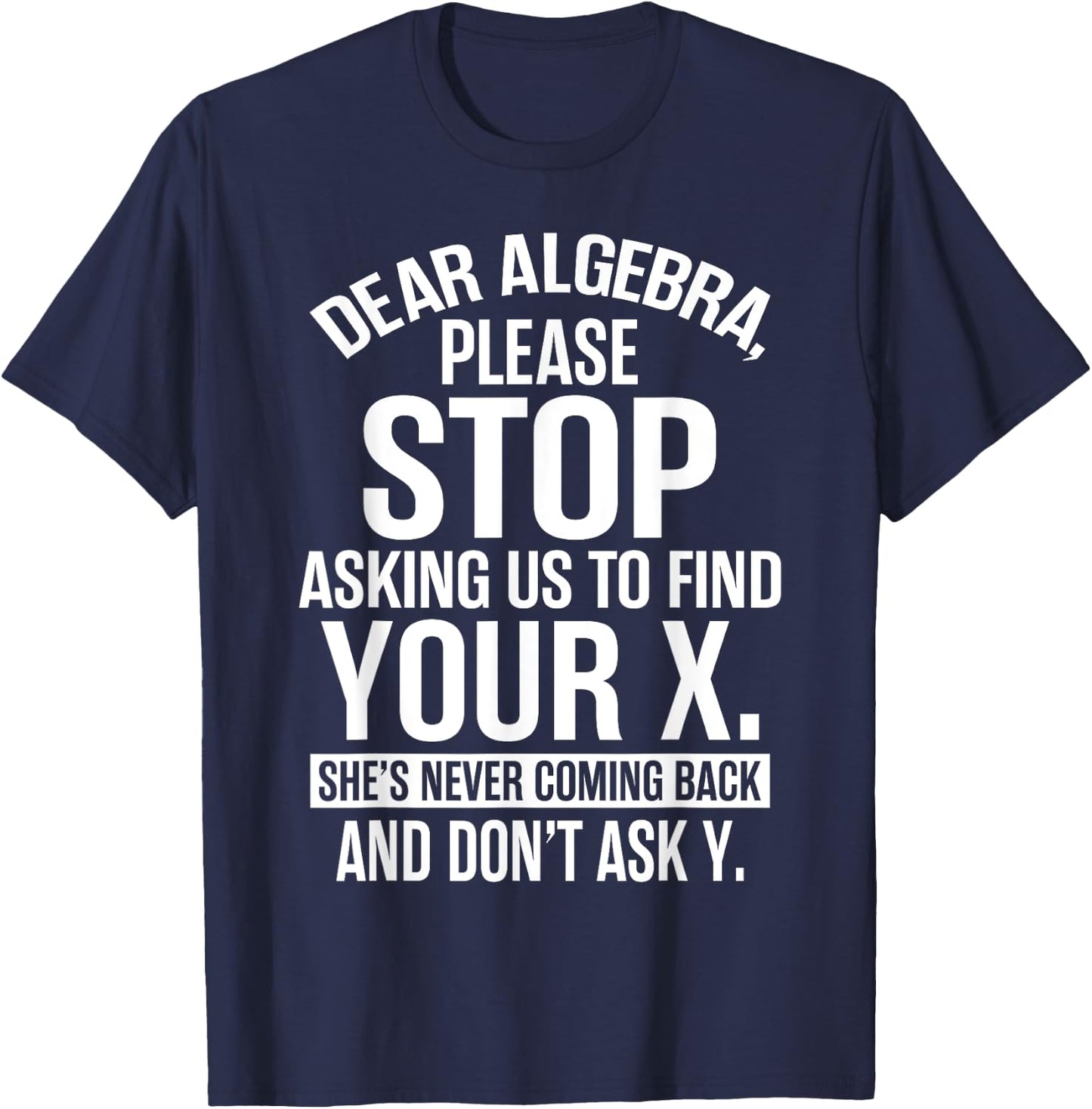 Complicated Math Apparel - Awesome Funny Algebra Design T-Shirt - T-Shirt | Navy