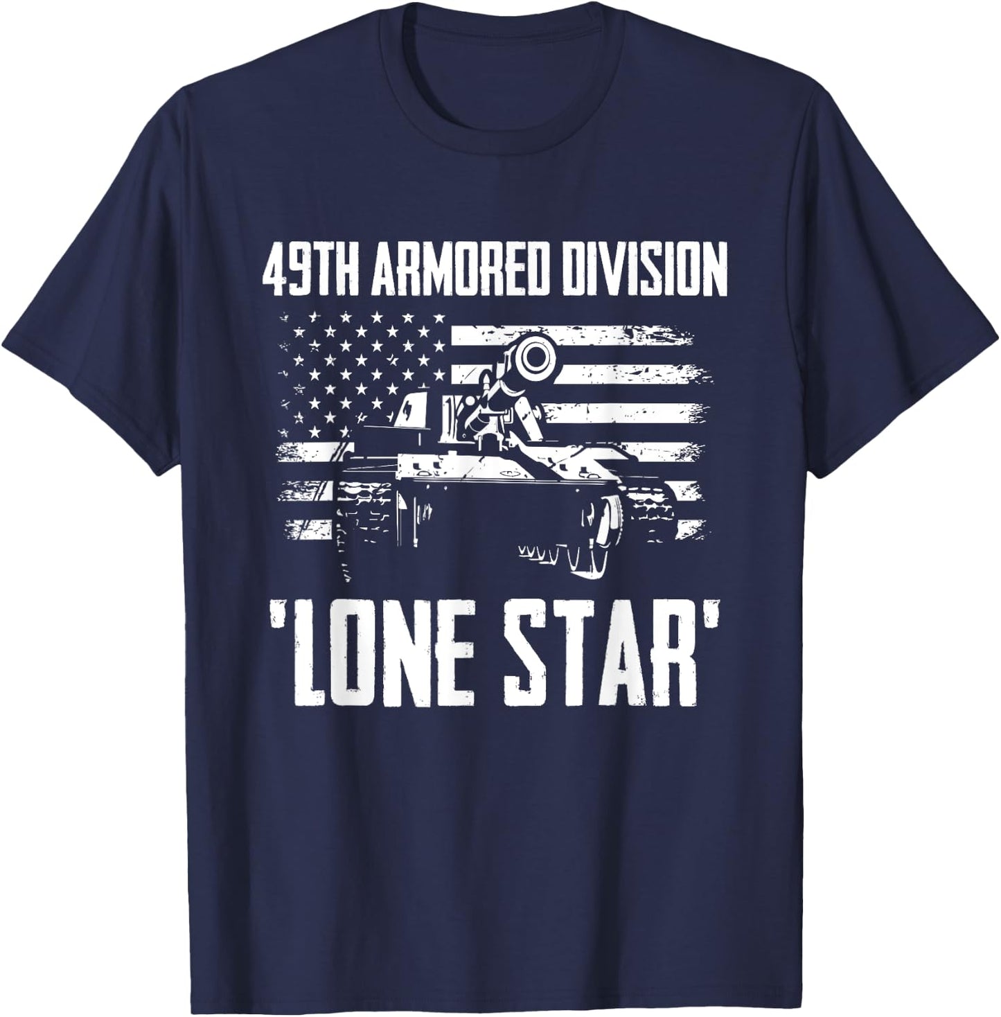49th Armored Division Lone Star T-Shirt - T-Shirt | Navy