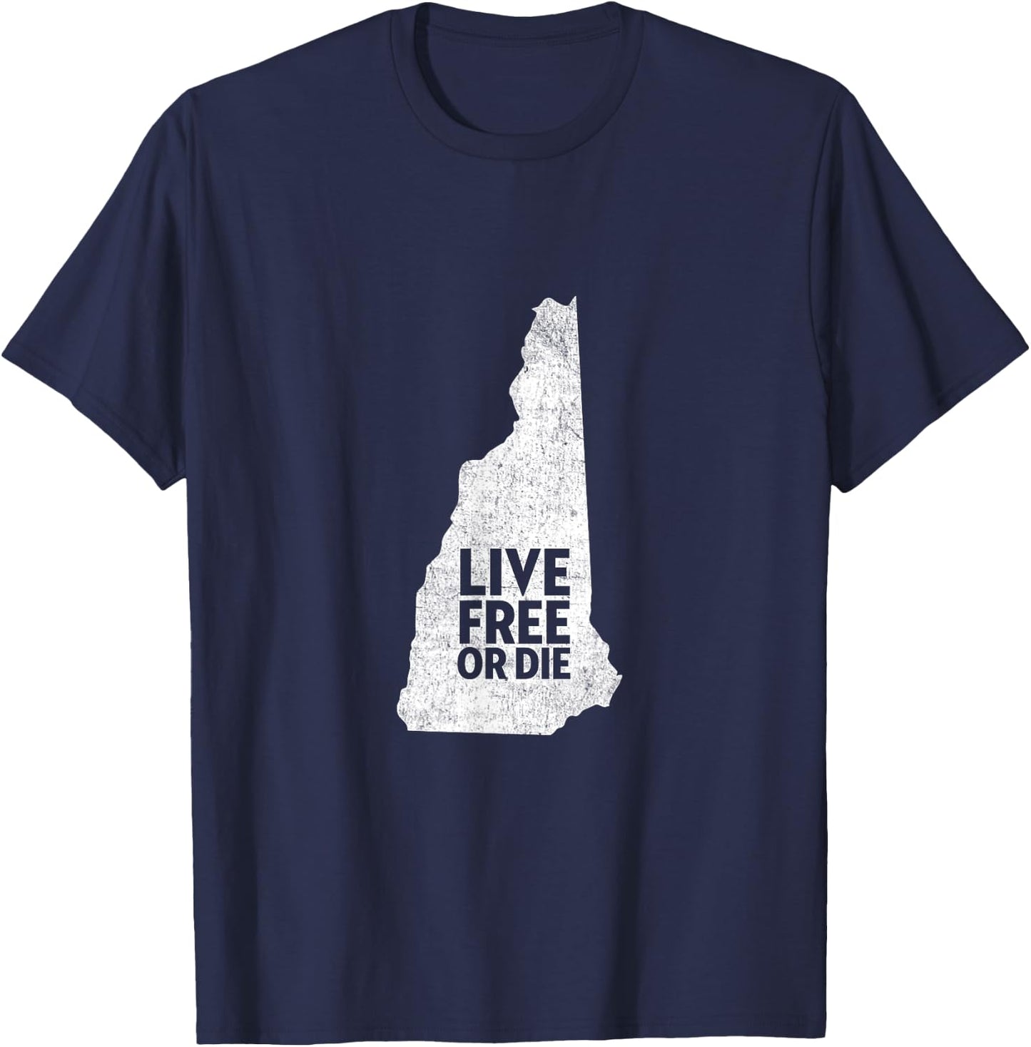 Live Free Or Die Shirt - New Hampshire Shirt NH T-Shirt - T-Shirt | Navy