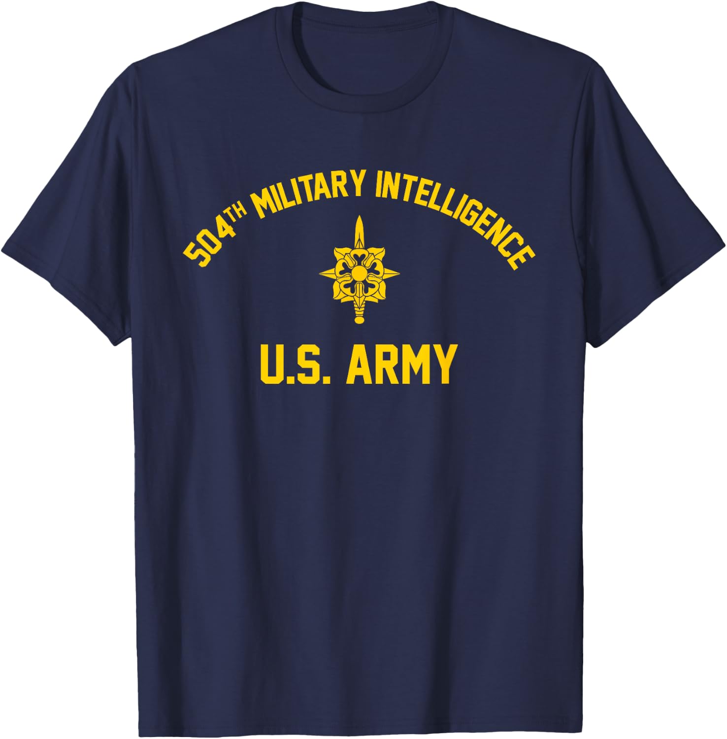 504th Military Intelligence Brigade T-Shirt - T-Shirt | Navy