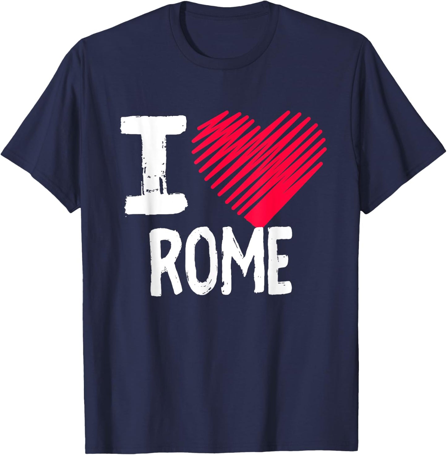 I Love Rome Italy Vacation Souvenir Gift Europe T-Shirt - T-Shirt | Navy