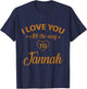 I love you all the way to Jannah T-Shirt - T-Shirt | Navy