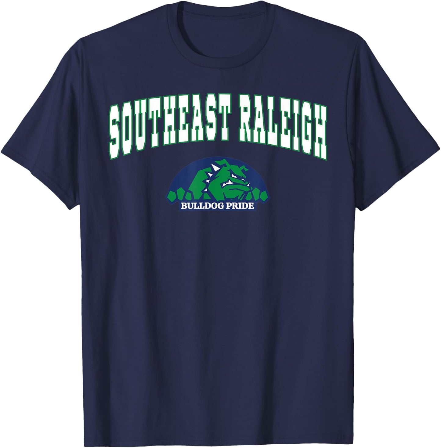 Southeast Raleigh High School Bulldogs T-Shirt - T-Shirt | Navy