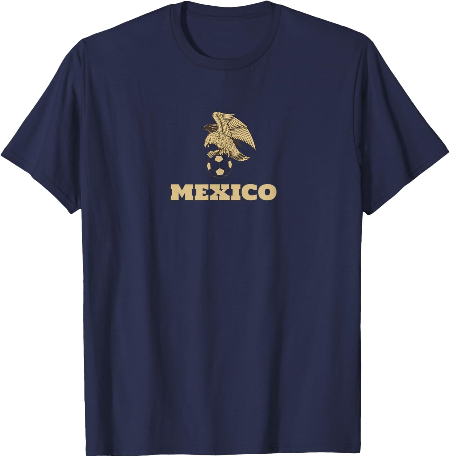 Oro de Mexico Black and Gold Eagle T-Shirt - T-Shirt | Navy
