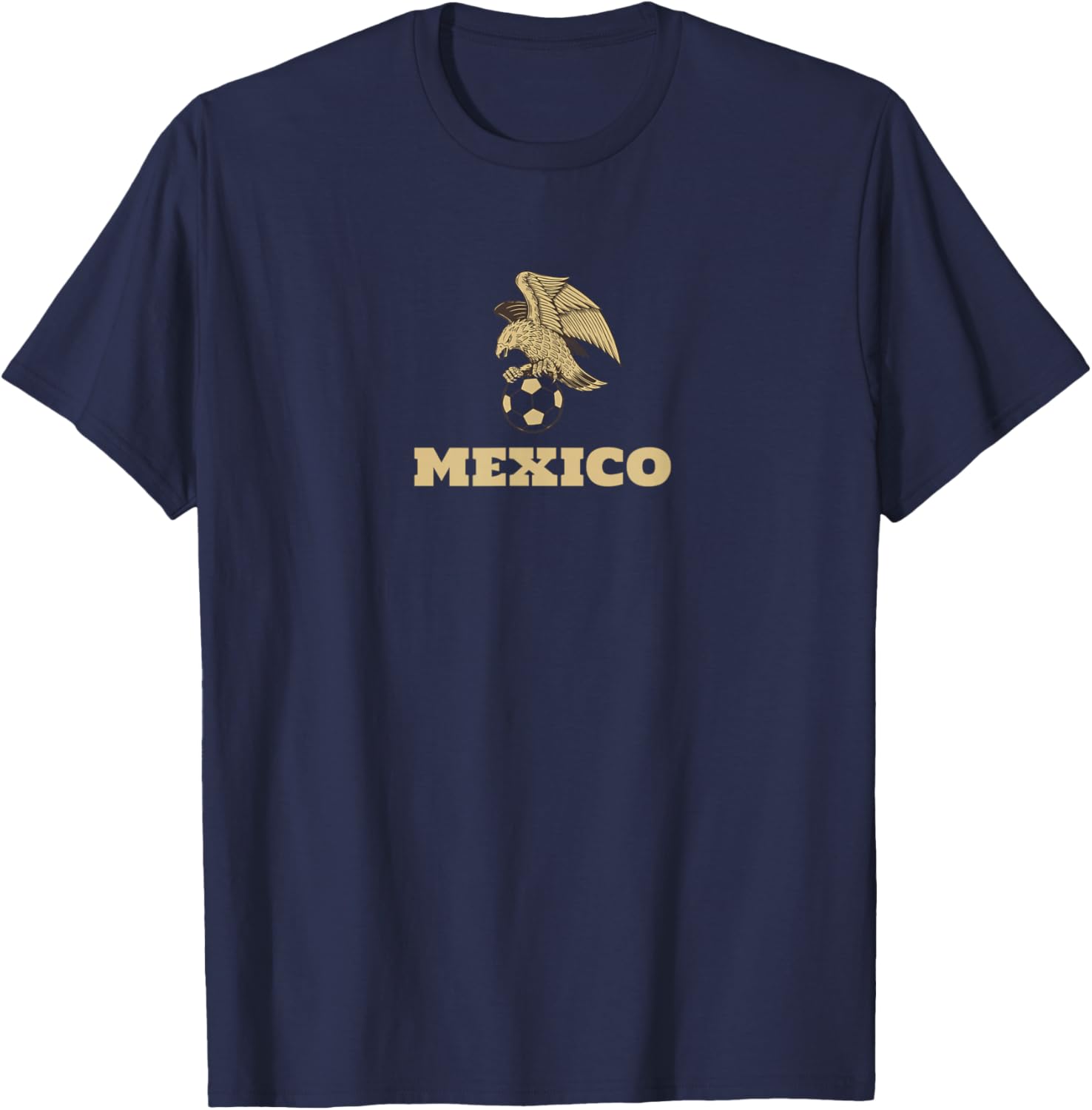 Oro de Mexico Black and Gold Eagle T-Shirt - T-Shirt | Navy