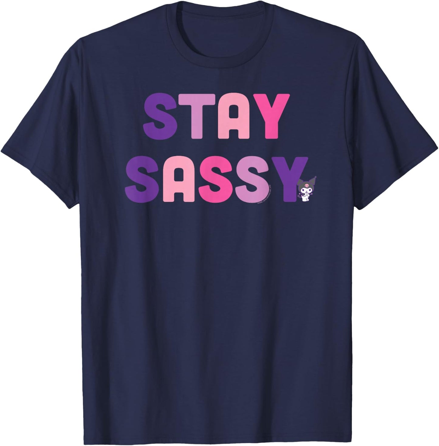 Kuromi Stay Sassy T-Shirt - T-Shirt | Navy