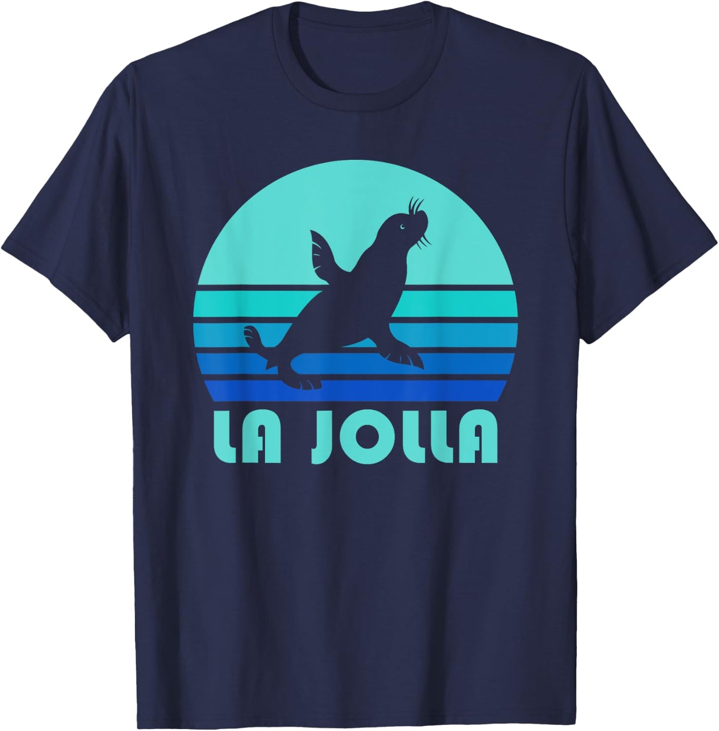 La Jolla Sea Lion Shirt, California Dogs Of The Sea Gift T-Shirt - T-Shirt | Navy