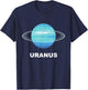 Solar System Group Costumes - Giant Planet Uranus Costume T-Shirt - T-Shirt | Navy