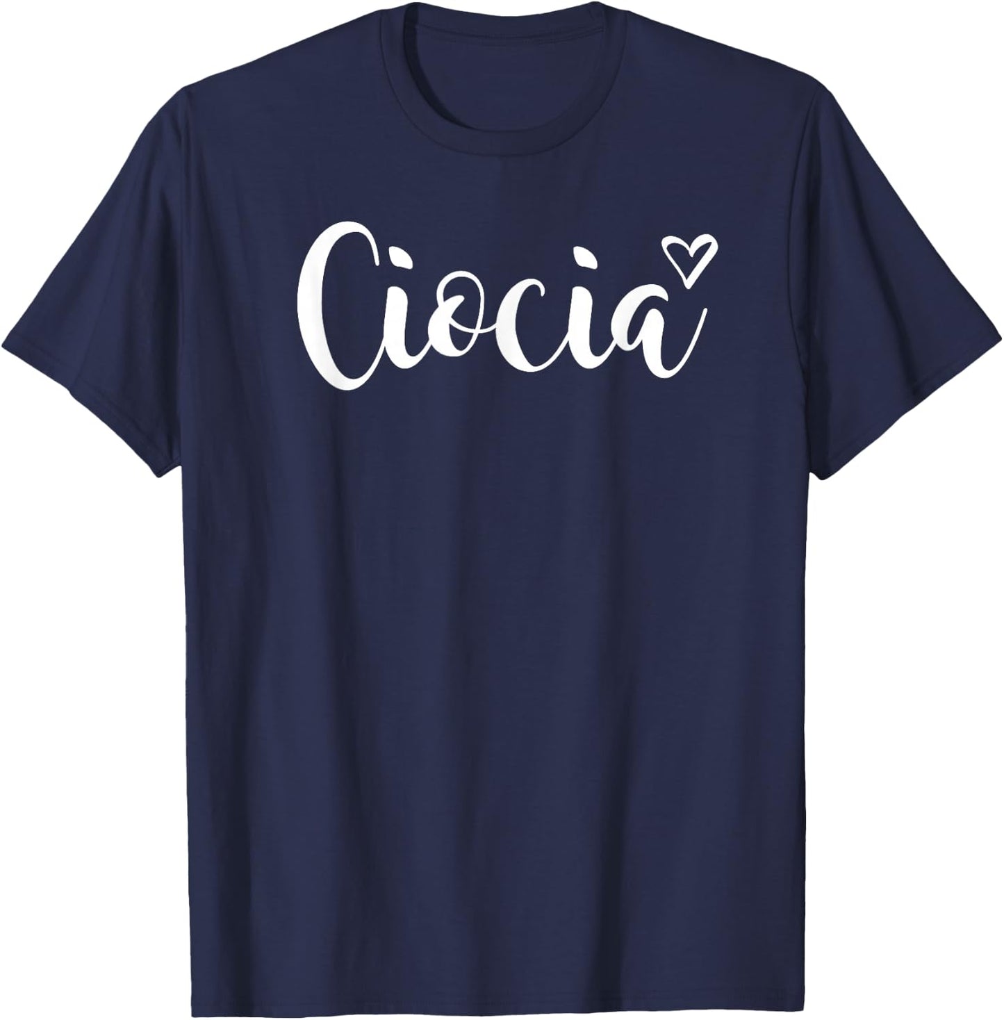 Ciocia - Polish Aunt - Pretty Heart T-Shirt - T-Shirt | Navy
