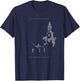 Occult Burning Church Atheist Satan Devil Antichrist Death T-Shirt - T-Shirt | Navy