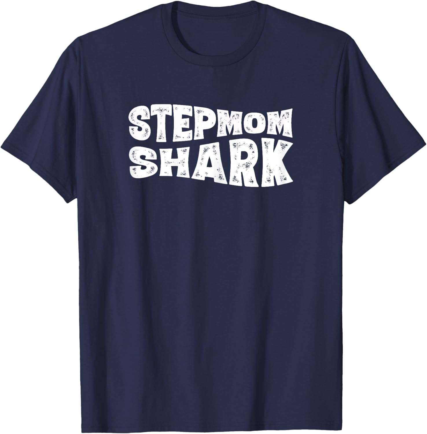 Stepmom Shark Shirt, Matching Family Step-Mom T-Shirt - T-Shirt | Navy