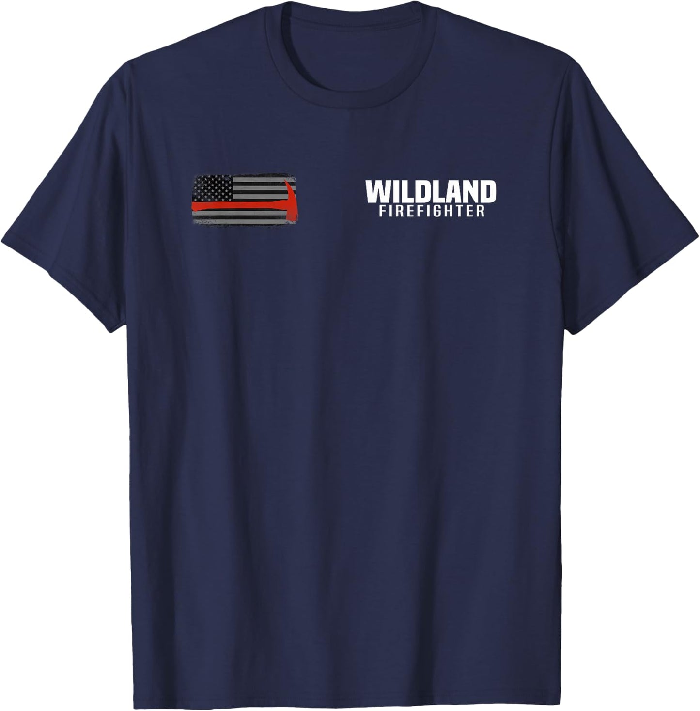 Wildland Fire Rescue Department Firefighters Firemen Uniform T-Shirt - T-Shirt | Navy