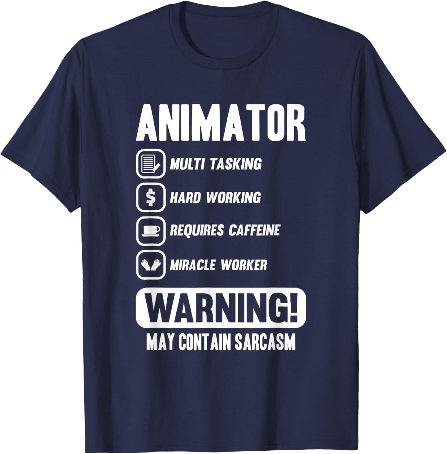 Funny Animator Gift T-Shirt - T-Shirt | Navy