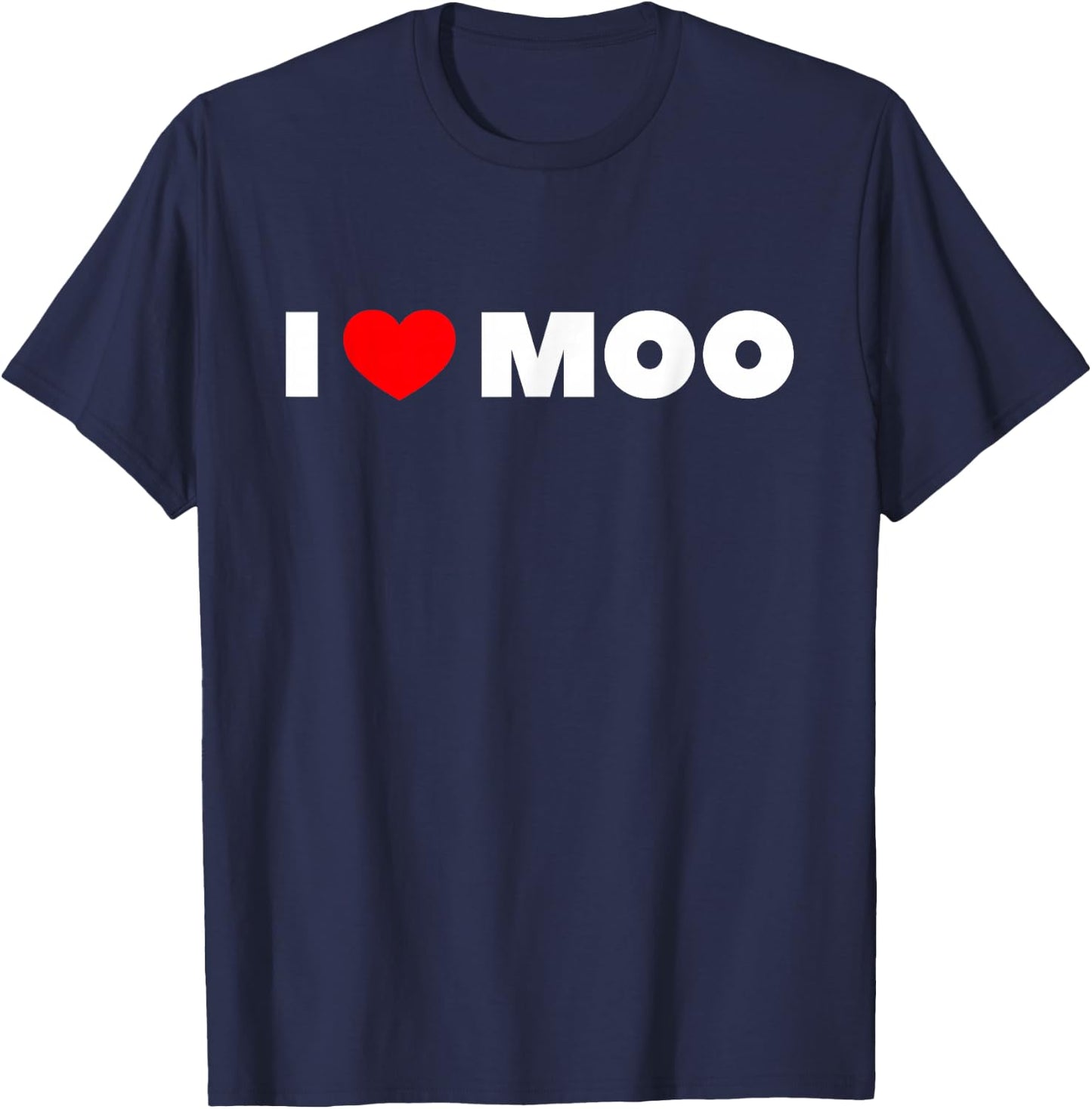 I Love Moo T-Shirt - T-Shirt | Navy