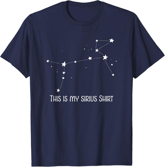 Constellation Sky Quote - Sirius Dog Star Funny Pun T Shirt T-Shirt - T-Shirt | Navy