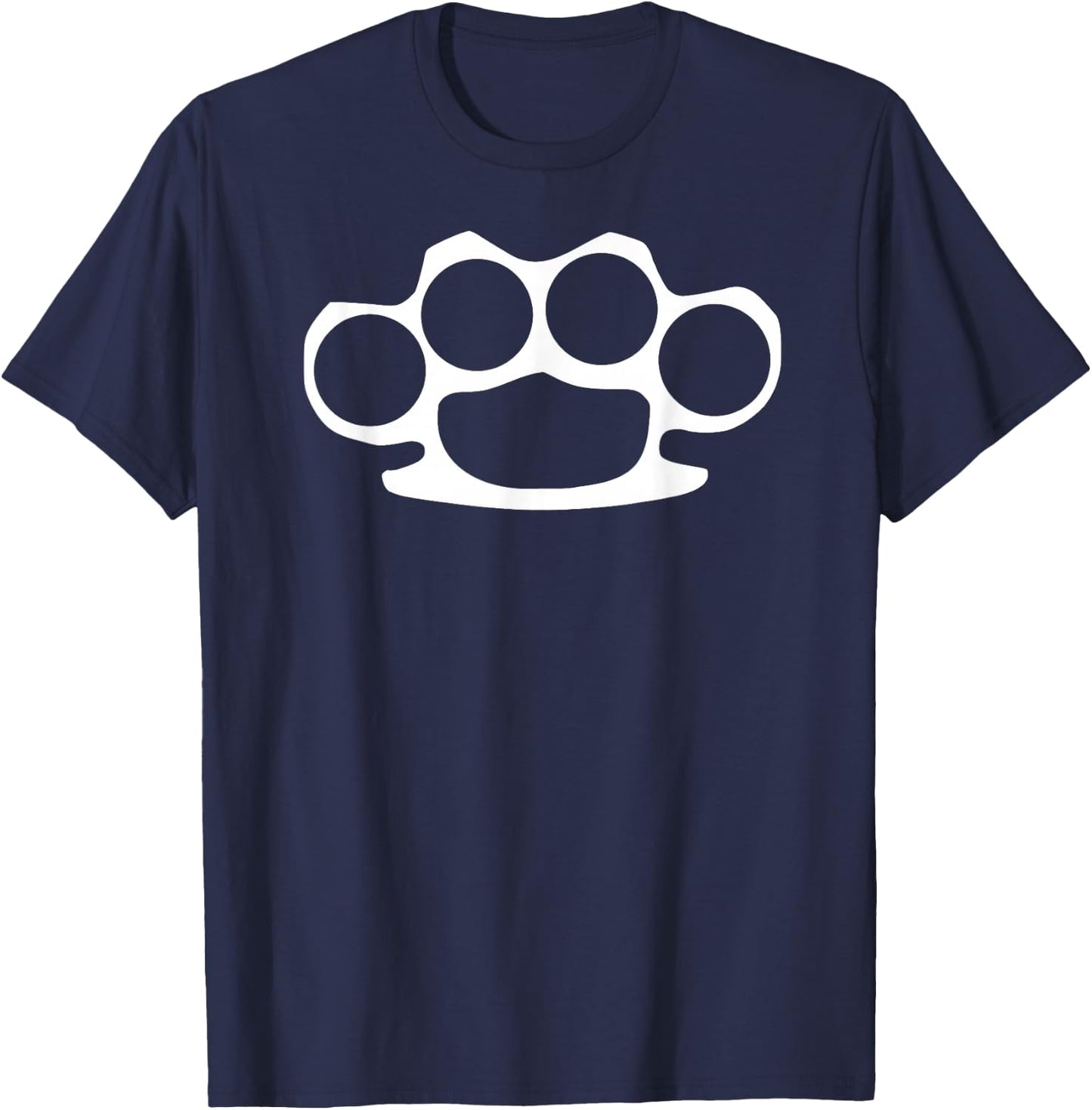 Brass Knuckles Self Defense Weapon T-Shirt - T-Shirt | Navy