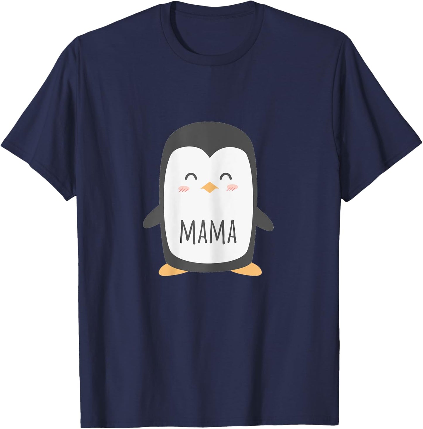 Penguin Mama - Funny & Cute Mom T-Shirt - T-Shirt | Navy