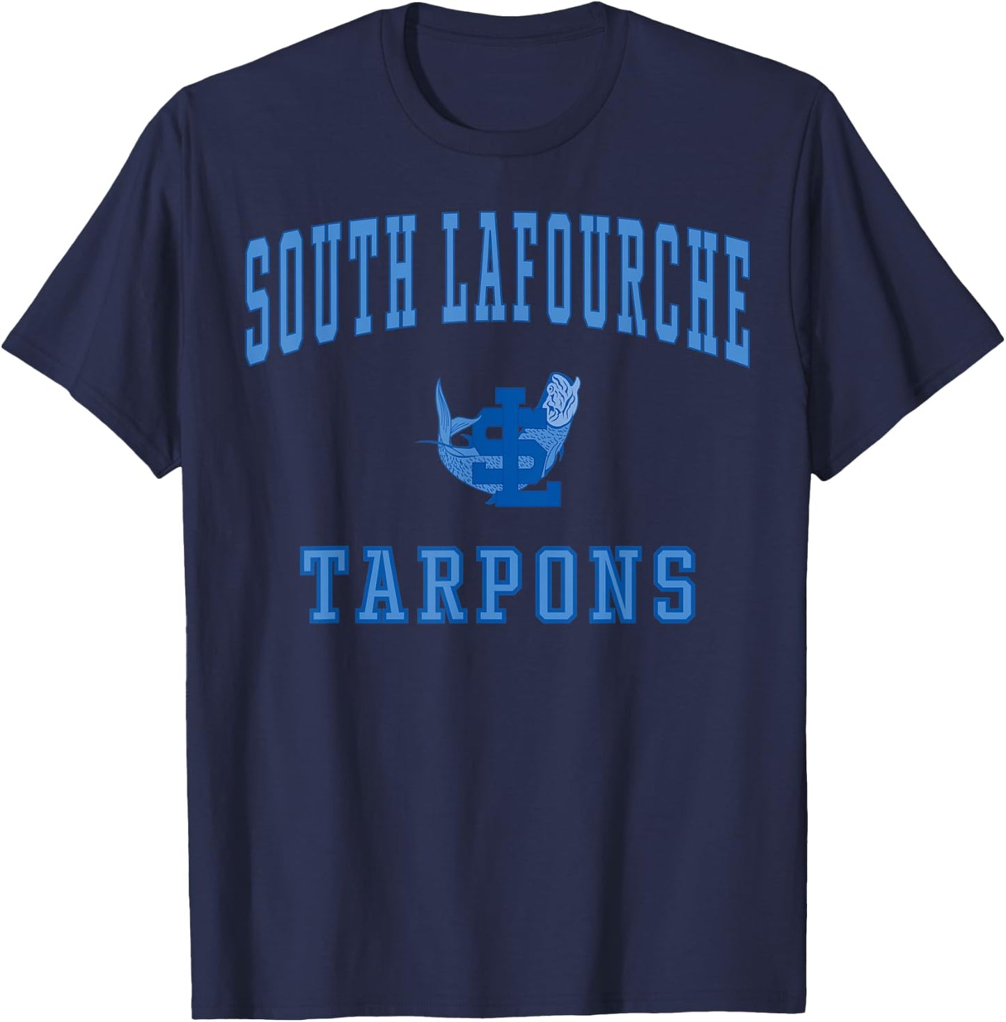South Lafourche High School Tarpons C1 T-Shirt - T-Shirt | Navy