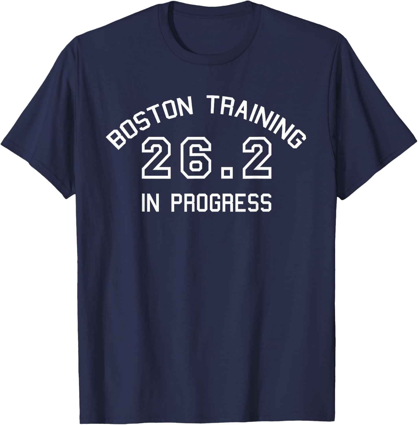Boston 26.2 Marathon Training T-Shirt - T-Shirt | Navy