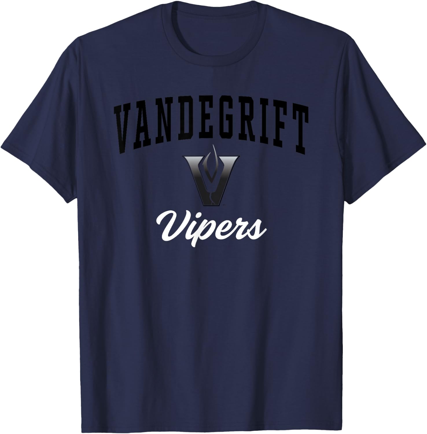 Vandegrift High School Vipers C3 T-Shirt - T-Shirt | Navy