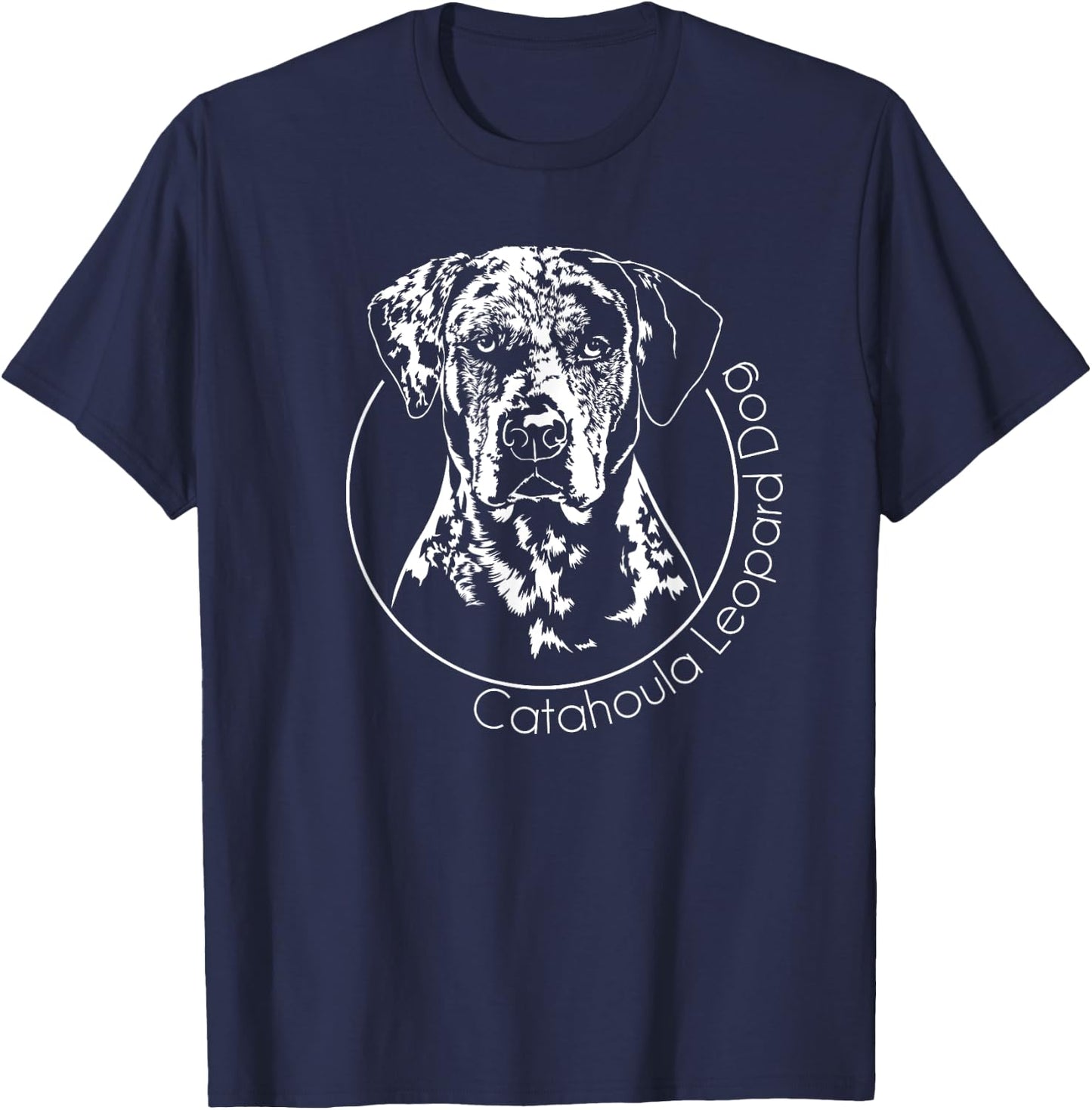 Louisiana Catahoula Leopard Dog Portrait Women T-Shirt - T-Shirt | Navy