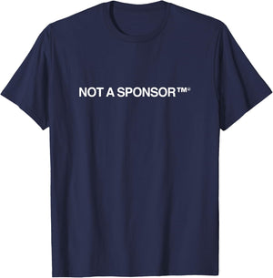 Not A Sponsor T-Shirt - T-Shirt | Navy