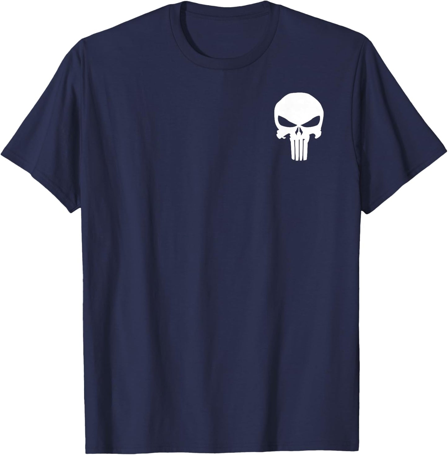 Marvel Punisher Skull Symbol Pocket Graphic T-Shirt - T-Shirt | Navy