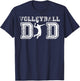 Vintage Volleyball Dad Player Daddy Funny Father's Day Gift T-Shirt - T-Shirt | Navy