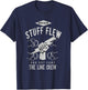 Wind Blew Stuff Flew Line Crew Electric Lineman Shirt T-Shirt - T-Shirt | Navy