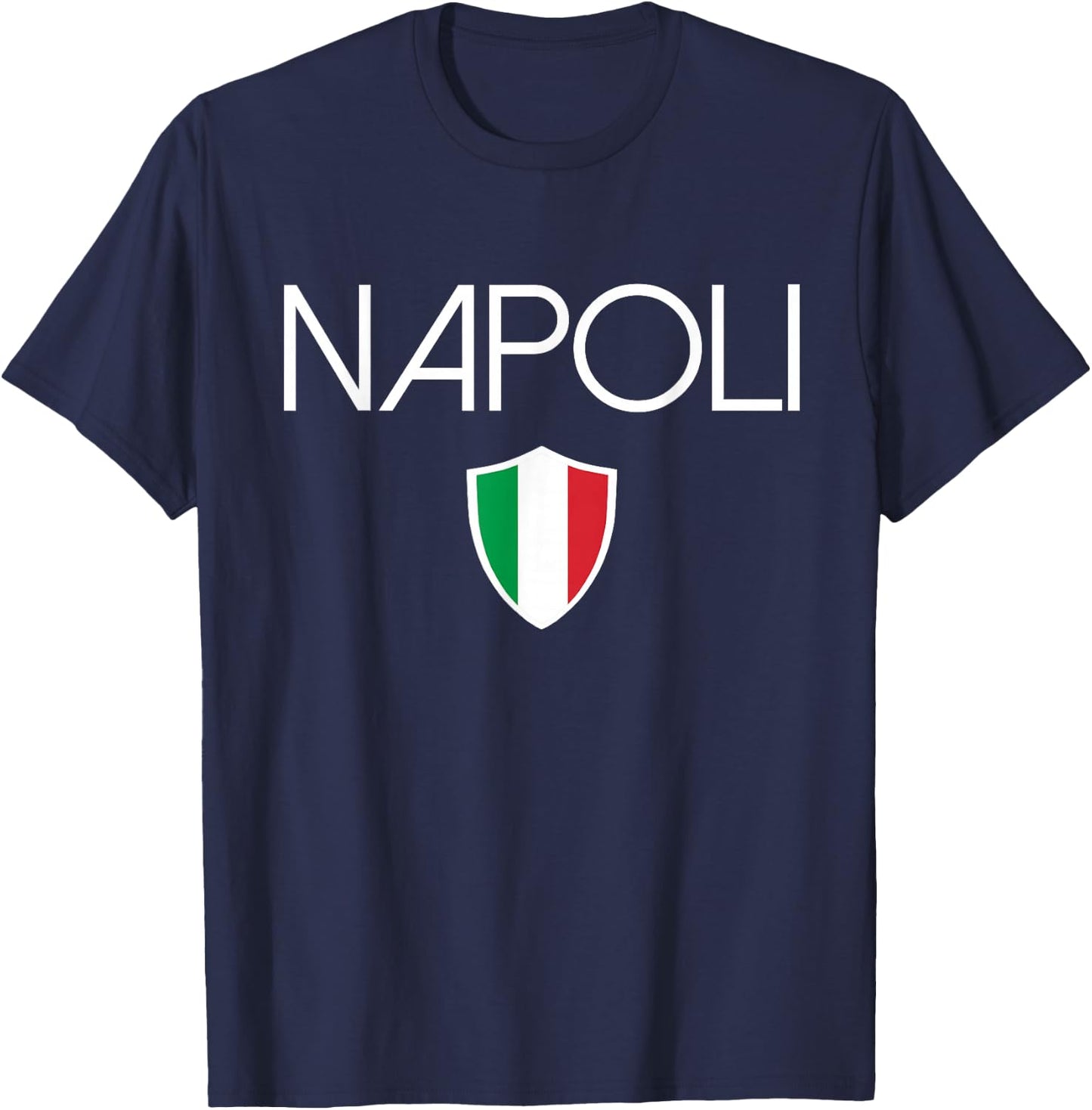 Napoli Italian Flag Naples Italy Soccer Souvenir T-Shirt - T-Shirt | Navy