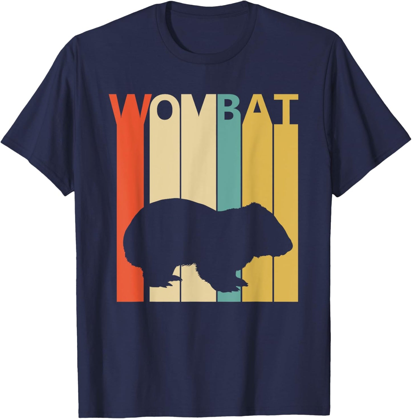 Spirit Animal Wombat Shirt - Vintage Wombat T-Shirt - T-Shirt | Navy
