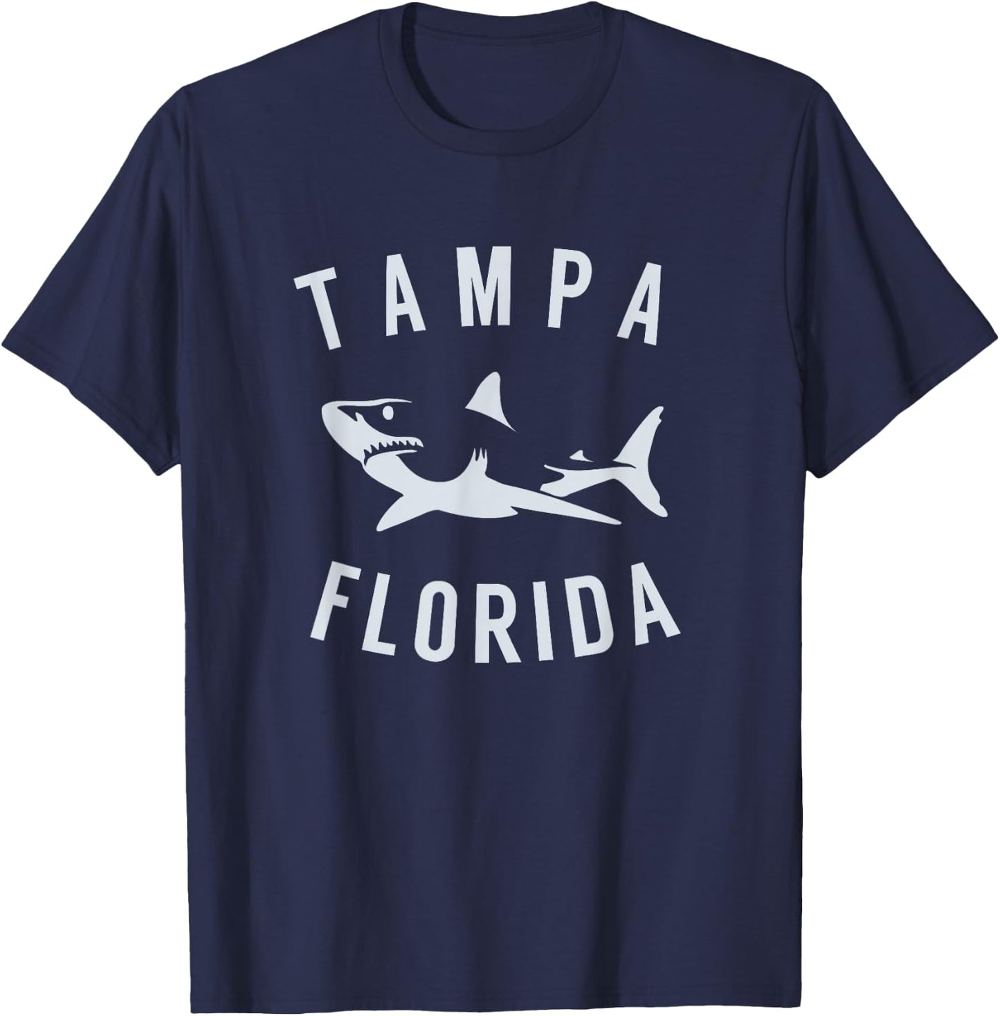 Tampa Florida T Shirt Shark FL Souvenirs T-Shirt - T-Shirt | Navy