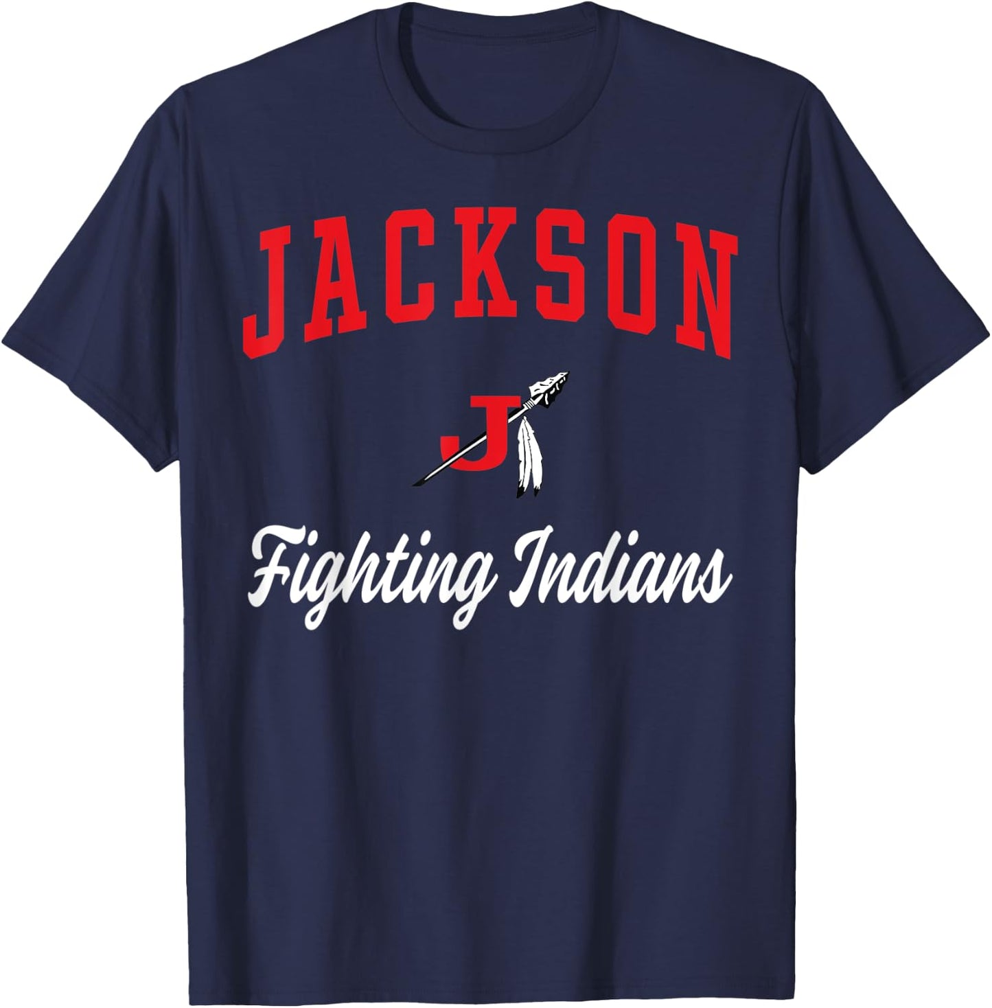 Jackson High School Fighting Indians T-Shirt - T-Shirt | Navy