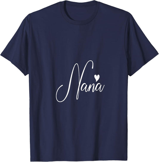Nana Grandma Mother's Day Christmas Birthday V-Neck T-Shirt - T-Shirt | Navy