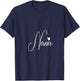 Nana Grandma Mother's Day Christmas Birthday V-Neck T-Shirt - T-Shirt | Navy