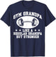 Lifting Gym Fitness Design Regular Grandpa But Stronger Funny Gym - -Adults, Black, Small, Short Sleeve T-Shirt - T-Shirt | Navy