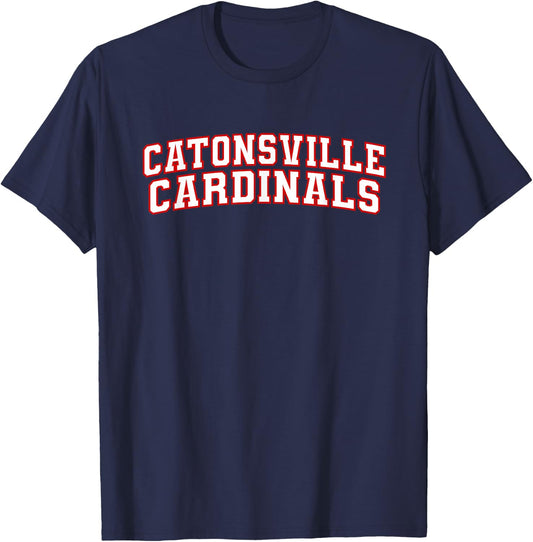 Columbia State Catonsville Chargers Apparel Sports Fan T-Shirt - T-Shirt | Navy